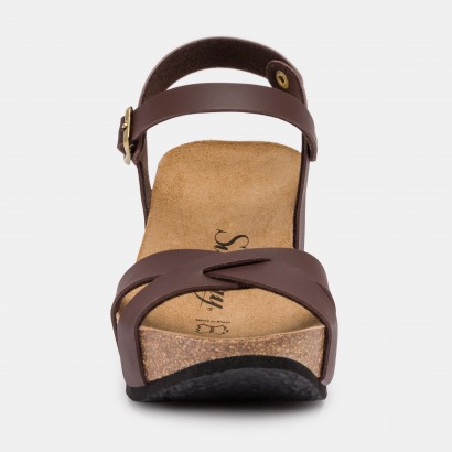 Sandales Pivoine Compensées et semi-compensées Camel