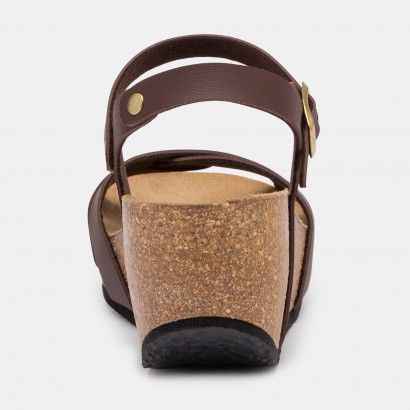 Sandales Pivoine Compensées et semi-compensées Camel