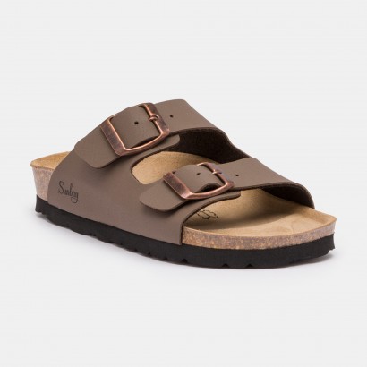 Sandales Trefle 2 Brides Marron