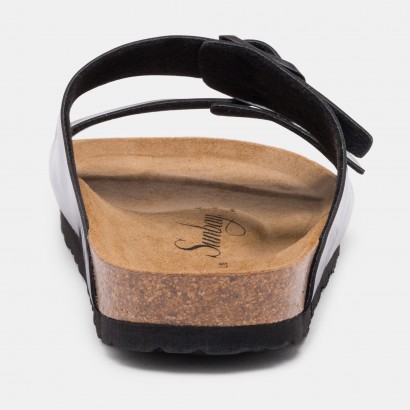 Sandales Trefle 2 Brides Noir