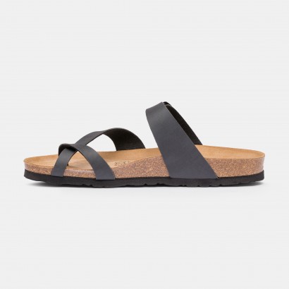 Sandales Tulipe à entre-doigts Anthracite