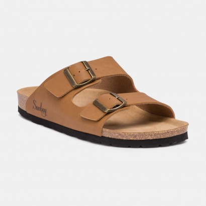 Sandales Trefle 2 Brides Camel