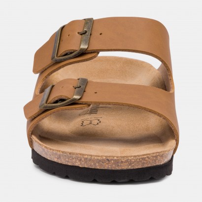 Sandales Trefle 2 Brides Camel