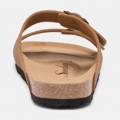 Sandales Trefle 2 Brides Camel