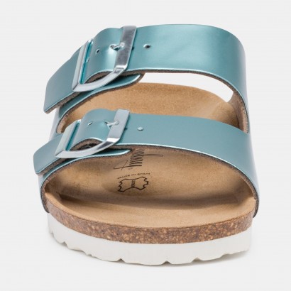 Sandales Trefle 2 Brides Bleu