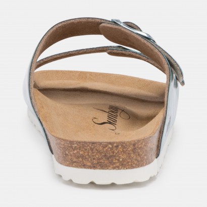 Sandales Trefle 2 Brides Bleu