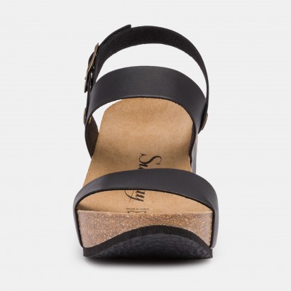 Sandales Hibiscus Compensées et semi-compensées Noir