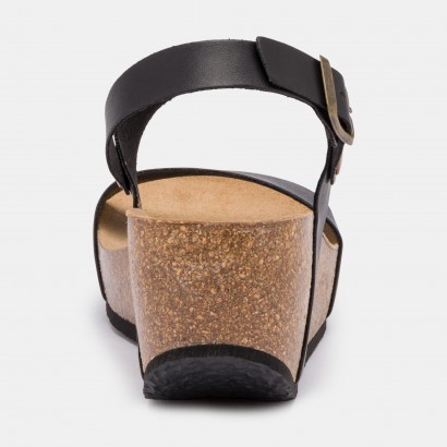 Sandales Hibiscus Compensées et semi-compensées Noir