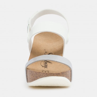 Sandales Hibiscus Compensées et semi-compensées Blanc