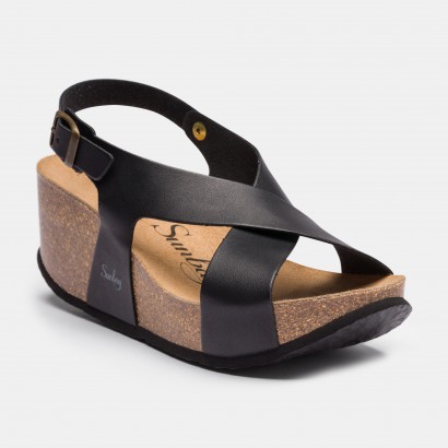 Sandales Pavot Compensées et semi-compensées Noir