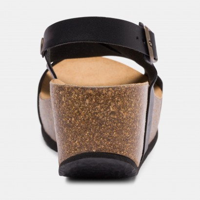 Sandales Pavot Compensées et semi-compensées Noir