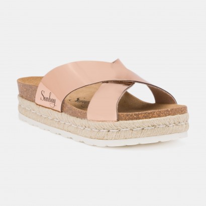 Sandales Astilbe à plateforme Rose gold