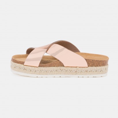 Sandales Astilbe à plateforme Rose gold