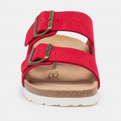 Sandales Trefle 2 Brides Rouge