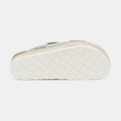 Sandales Orange à plateforme Argent