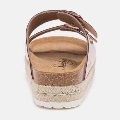 Sandales Orange à plateforme Rose gold