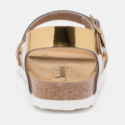 Sandales Gentiane Multibrides Or