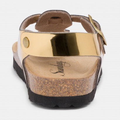 Sandales Joly à entre-doigts Or