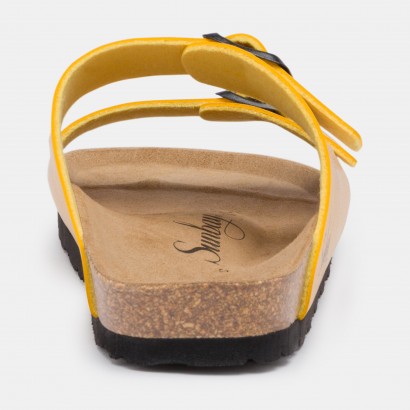 Sandales Trefle 2 Brides Jaune