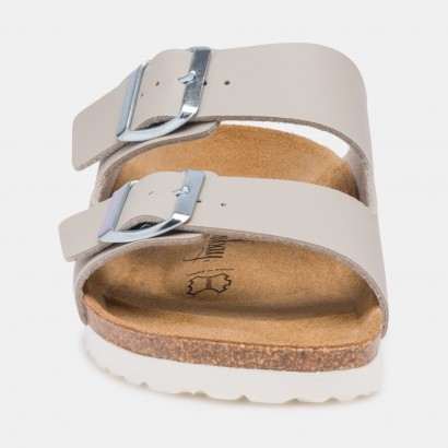 Sandales Trefle 2 Brides Gris clair