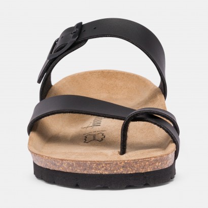 Sandales Tulipe à entre-doigts Noir