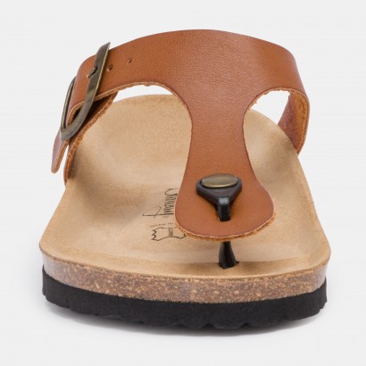 Sandales Camelia à entre-doigts Camel