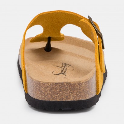 Sandales Camelia à entre-doigts Moutarde