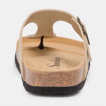 Sandales Camelia à entre-doigts Beige
