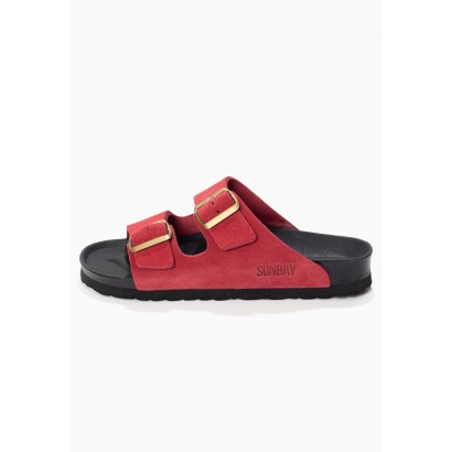 Sandales Trefle Bordeaux