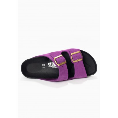 Sandales Trefle Violet