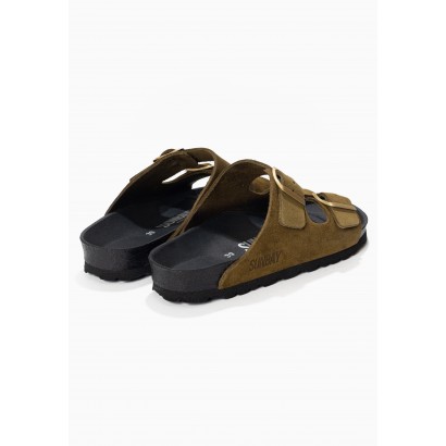 Sandales Trefle Kaki