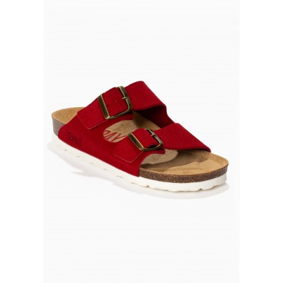 Sandales Trefle Rouge