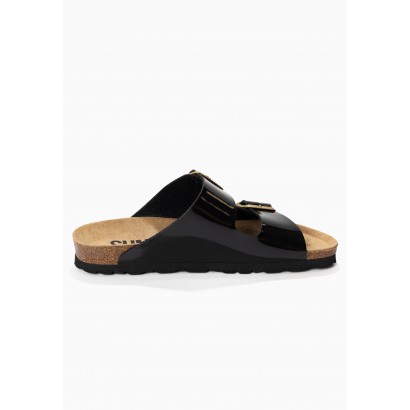 Sandales Trefle Noir Vinyl