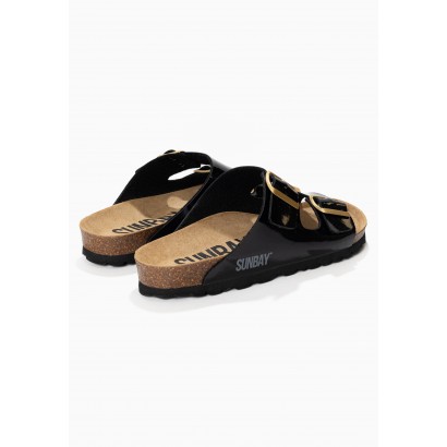 Sandales Trefle Noir Vinyl