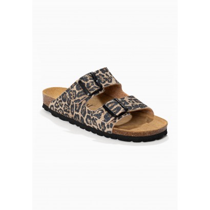 Sandales Trefle Léopard