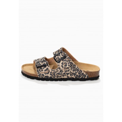 Sandales Trefle Léopard