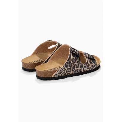 Sandales Trefle Léopard