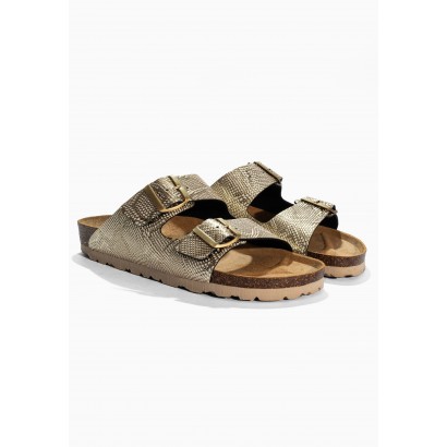 Sandales Trefle Doré