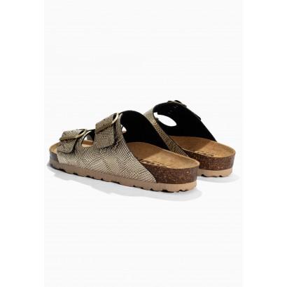 Sandales Trefle Doré