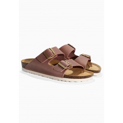 Sandales Trefle Rose   en Cuir