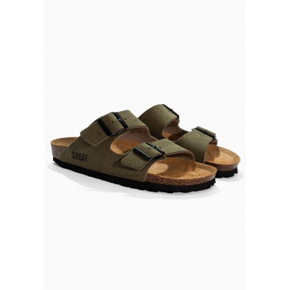 Sandales Trefle Kaki