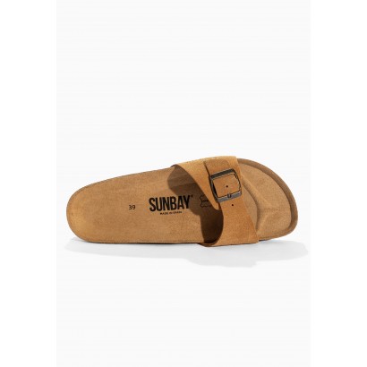 Sandales Jasmin Camel en Cuir Suédé