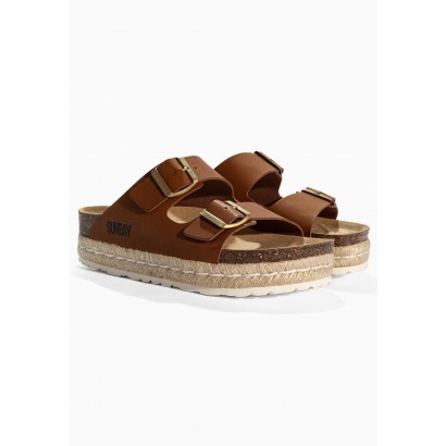 Sandales Orange  Camel
