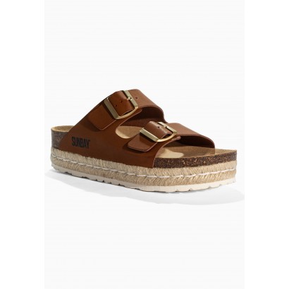 Sandales Orange  Camel