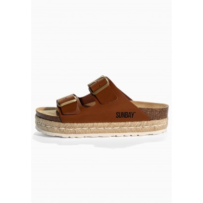 Sandales Orange  Camel