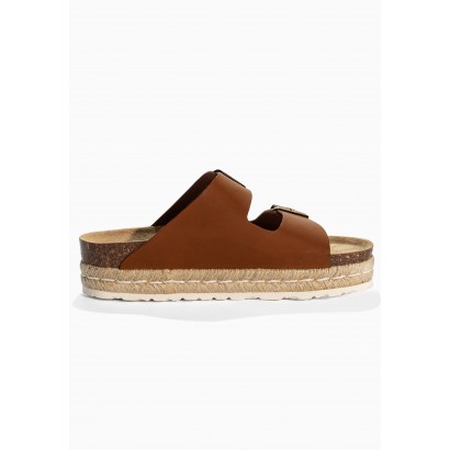 Sandales Orange  Camel