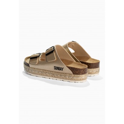 Sandales Orange  Doré