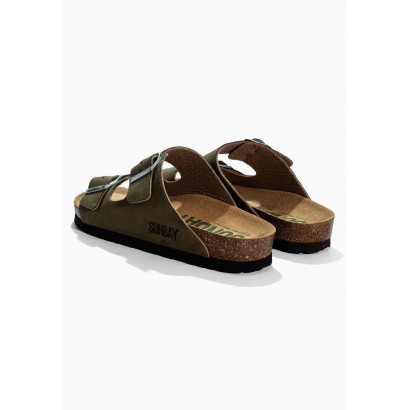 Sandales Trefle Kaki