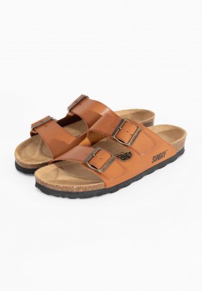 Sandales Trefle 2 Brides Camel