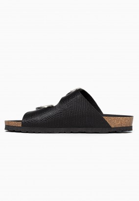 Sandales Melbourne 2 Brides Noir